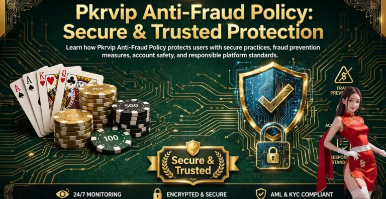 PKRVIP Anti-Fraud Policy