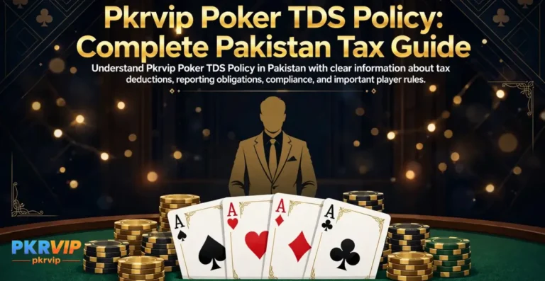 PKRVIP Poker TDS Policy