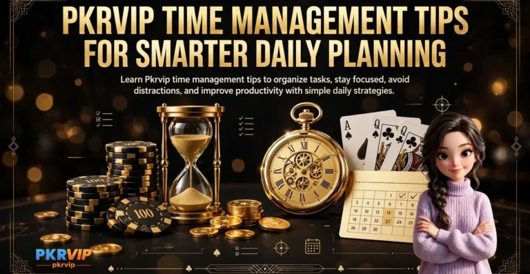 PKRVIP Time Management Tips